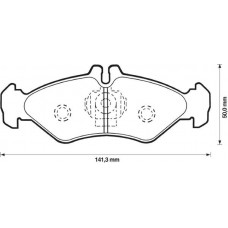 Placute frana Mercedes, VW FDB1039